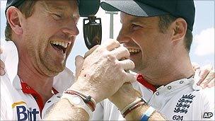 Paul Collingwood and Andrew Strauss