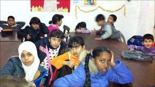 children of many ethnic backgrounds in a Riace classroom