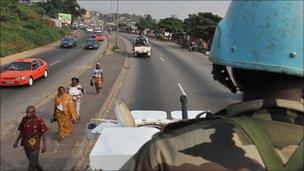 Porn in the streets of in Abidjan