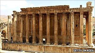The Temple of Bacchus in the Bekaa Valley