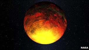 Artist's conception of Kepler 10b