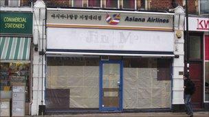 Closed down shop on New Malden High Street