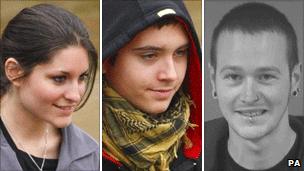 Maria Neal (left), Christopher Potter (centre) and Thomas Harris