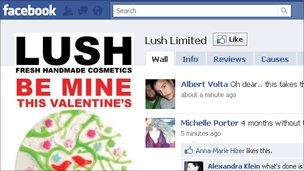 Lush on Facebook, Lush