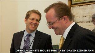 Jay Carney and Robert Gibbs