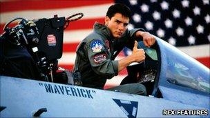 US actor Tom Cruise in Top Gun