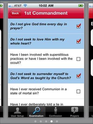 Confession app screenshot