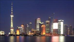 Shanghai skyline (picture courtesy of Scottish Development International)