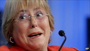 Former Chilean president Michelle Bachelet, 28 January 2011