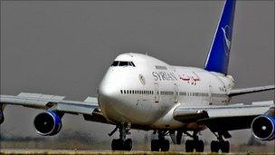 Syrianair Boeing 747