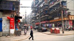 Wuhan street scene