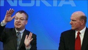 Stephen Elop and Steve Ballmer