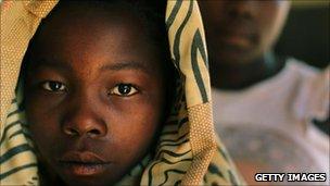 Simba, 14, one of thousands of children who had been kidnapped by the Lords Resistance Army