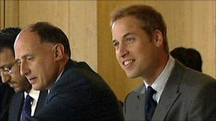 Jamie Lowther-Pinkerton and Prince William