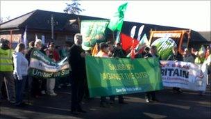 Protest in Salisbury
