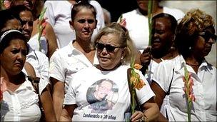 Hector Maseda's wife Laura Pollan and other members of the Ladies in White group.