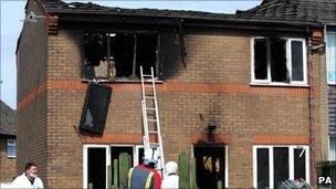 Buxton house fire