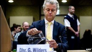 Dutch MP Geert Wilders in court (14 Feb 2011)