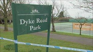 Dyke Road Park rape scene