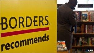 Shoppers in Borders