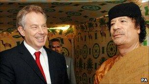 Muammar Gaddafi and Tony Blair - 29 May 2007