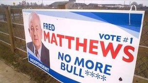 Fred Matthews election poster