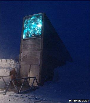 Entrance to the Svalbard seed vault (Image: Mari Tefre/Global Crop Diversity Trust)