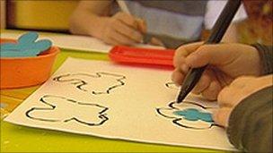Children drawing