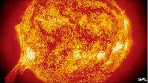 Soho image of the sun (SPL)