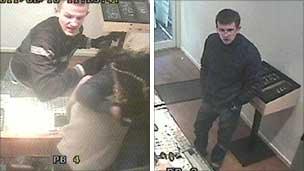 CCTV images of men police want to trace