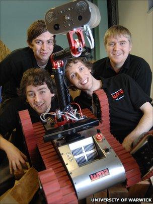 Robotics team from the University of Warwick