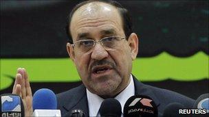 Iraqi Prime Minister Nouri Maliki - 15 February 2011