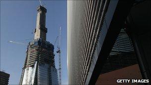 Building work on The Shard