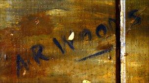 AR Woods signature