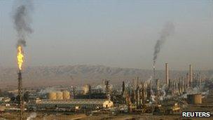 The Baiji refinery before the attack (image from January 2009)