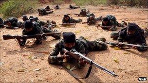 Maoist rebels in Jharkhand in 2010