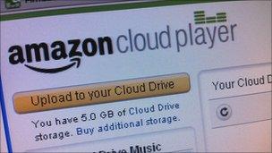 Amazon cloud player screen