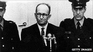 Adolf Eichmann on trial in Jerusalem