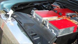 Battery pack in the Rolls-Royce EX102 Phantom Experimental Electric