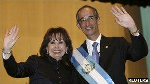 Sandra Torres and Alvaro Colom in 2008