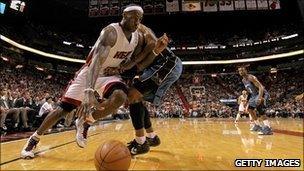 LeBron James of the Miami Heat