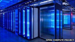 Facebook servers in data centre