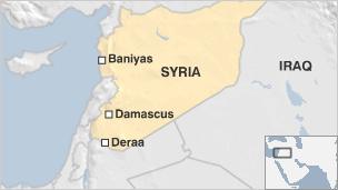 Syria unrest: Shooting erupts in seaport of Baniyas - BBC News