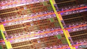 Intel atom processor close-up