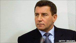 Ante Gotovina appears at the War Crimes Tribunal on December 12, 2005 in The Hague