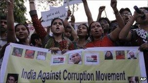 Protestors in Ahmadabad, India