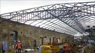 Construction work at Pickering Station. Copyright: NYMR
