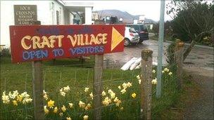 Balnakeil Craft Village sign