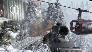 Screen shot from Call of Duty