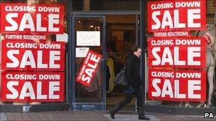 Shop closing down in the UK